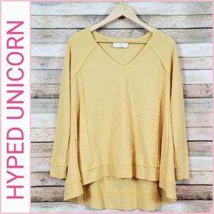 Hyped Unicorn Thermal / Waffle Knit Top